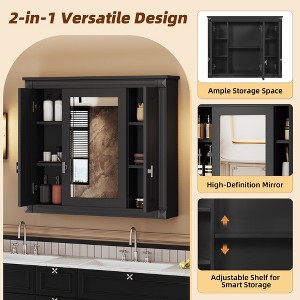 Lyngins Wall Bathroom Storage Cabinet with Mirror,Modern Bathroom Medicine Cabinet with 4 Shelves,Bathroom Wall Cabinet for Bathroom - 1 of 4