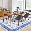 coucheta Vintage Style Washable Area Rug, Low-Pile Non-Slip Carpet with Retro Pattern for Living Room, Bedroom & Office, Timeless Charm - 3 of 4