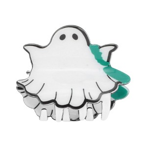 Unique Bargains Halloween Backpack Pattern Hair Clips 2.76" Length White 1 Pc - 1 of 3
