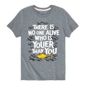 Boys' - Dr. Seuss - No One Is Youer Than You Short Sleeve Graphic T-Shirt - 1 of 4
