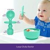 Sperric Silicone Baby Feeding Set - Infant Suction Bowls with Lids and Spoons | BPA Free Toddler Self Feeding Utensils for 0-6 Months - 2 of 4