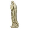 Roman 36" Praying Angel Statue Resin Outdoor Garden Statue Gray - 3 of 4