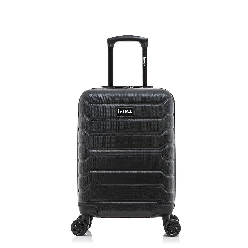 InUSA Trend Lightweight Hardside Large Checked Spinner Suitcase, 3 of 8