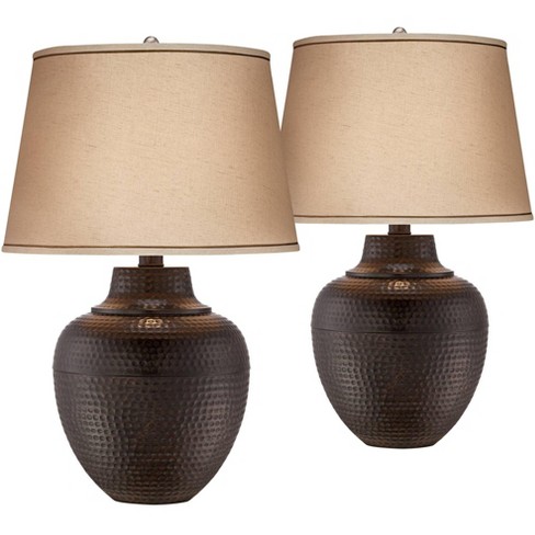 Barnes and Ivy Brighton Rustic Farmhouse Table Lamps 27 1/4