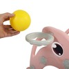 VYNXARIA 2-in-1 Pink Self - Standing Extra - Long Toddler Slide with Basketball Hoop and Ball - 4 of 4