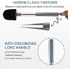 SetSail Toilet Brush and Holder 2 Pack, Self Closing Lid Toilet Bowl Brushes Holder - 3 of 3