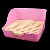 Unique Bargains Indoor Plastic Mesh Style Pet Dog Pee Toilet Fuchsia White 11" x 8.7" - 2 of 4
