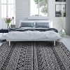 Acekool 8x10 Boho Rug - Washable Geometric Carpet with Non-Slip Backing - 3 of 4