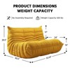 SYFERLORY Soft Beanbag Chair Set of 2£¬Bean Bag Chairs for Teens with High-Resilience Foam, Non-Slip Base Floor Lounge Sofa,Living Room - 4 of 4