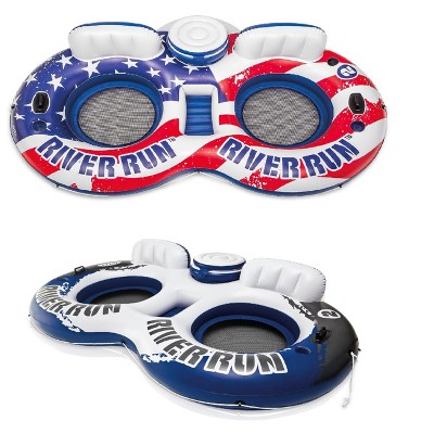 Intex American Flag 2 Person Float  & River Run II 2 Person Float