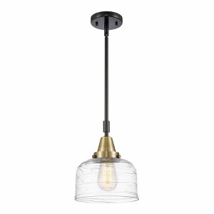 Bell - 1 Light Stem Hung Mini Pendant In Industrial Style-11.13 Inches Tall and 8 Inches Wide - 1 of 1