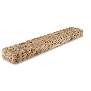 The Lakeside Collection Seagrass Wall Shelf - Floating Shelves for Coastal Beach Vibe