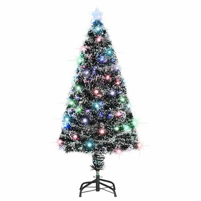 vidaXL Artificial Christmas Tree Green Fiberglass, Steel 47.2 in