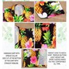 HAPPY BAY Mens Hawaiian Shirts Short Sleeve Button Down Shirt Men's Casual Shirts Holiday Beach Party Shirts for Men M Pineapple, Multicoloured - 3 of 4
