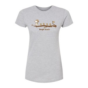Women's - Peanuts - Beagle Scouts Fitted Graphic T-Shirt - 1 of 4