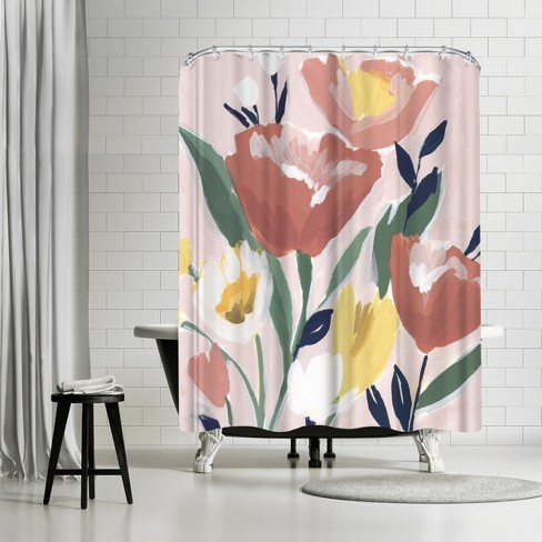 Creative Art Shower Curtains Target, Tropical Shower Curtains Target