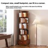SKRAN Rotating Bookshelf with Drawer, 360 Display Tier Corner Bookshelf, Floor Standing Bookcase Storage Rack for Bedroom, Living Room - 4 of 4