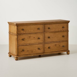 Traditional Wooden 6-Drawer Horizontal Dresser - Hearth & Hand™ with Magnolia Furniture - 1 of 4