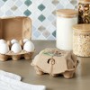 Okuna Outpost 20 Pack Half Dozen Paper Egg Cartons, 50 Self-Adhesive Labels, 1 Roll of Jute String, Brown - 2 of 4