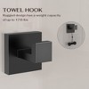 YAWWALK 4-Piece Bath Hardware Set, Includes Towel Bars, Toilet Paper Holder, and Towel Hook - 2 of 4