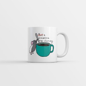 Crazy Dog T-Shirts Not A Creature Was Stirring Mug Funny Sarcastic Funny Sarcastic Graphic Novelty Coffee Cup-11oz - 1 of 4