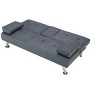 DOMETOUR 66.1" Futon Sleeper Sofa Bed for Living Room, PU Leather Adjustable Backrest Convertible Sofa - 3 of 4