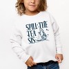 The Juniper Shop Spill The Tea Sis Boat Toddler Sweatshirt - 3 of 4