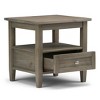 NicBex Vintage Coffee Table with Storage,2-Tier Table with Shelf and Drawer,Multi-Functional Table for Living Room and Bedroom - 2 of 4