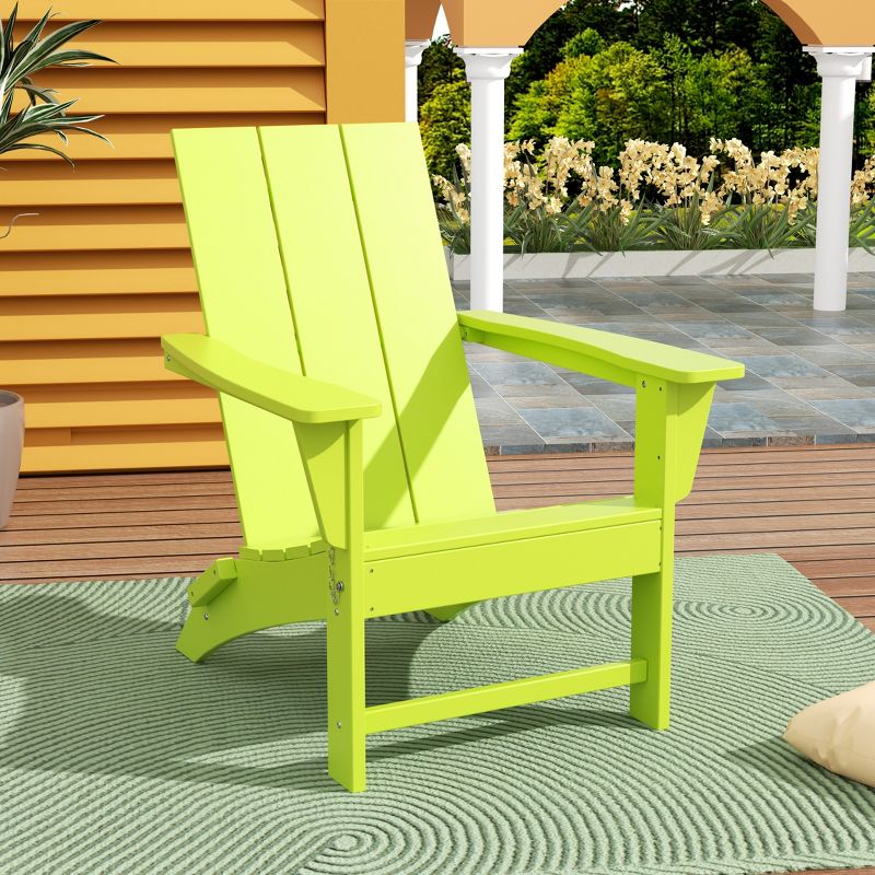 WestinTrends Ashore Modern Outdoor Patio Folding Adirondack Chair, 2 of 6