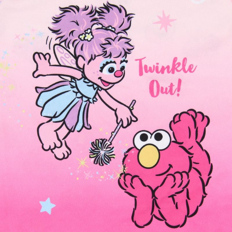 Sesame Street Girls' Twinkle Out Elmo Abby Cadabby Sleep Pajama Dress Nightgown Pink, 3 of 6