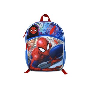Marvel Spiderman 16" Blue and Red School Backpack with front and side Pockets - 1 of 1