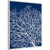 Amanti Art Navy Coral II Coastal by Sabine Berg Framed Canvas Wall Art - 2 of 4