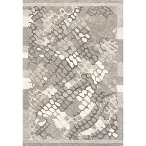 Nuloom Jae Pebbles Abstract 5x8 Wool Indoor Area Rug for Living Room Bedroom Dining Room Kitchen, Ivory - 1 of 4