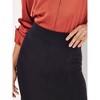 Women's Flute Hem Knitted Midi Skirt - APRICOT - 3 of 4