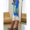 Women's Multi Striped Elbow Patch Loose Fit Sweater Top - DAVI & DANI - 2 of 3