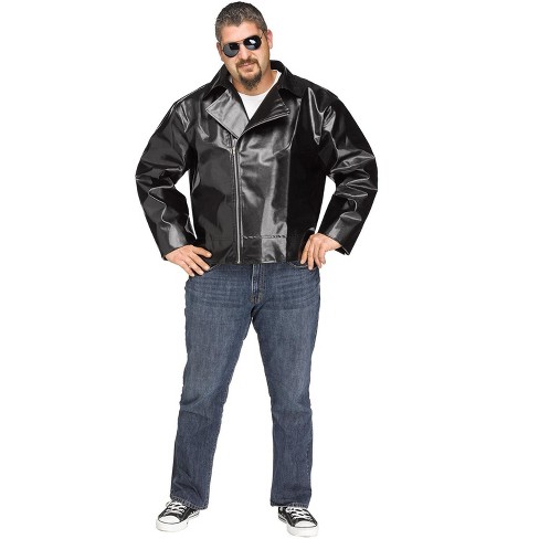 Men's plus hotsell size leather jacket