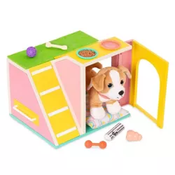 Glitter Girls Dog House Playset with Plush Pet Chihuahua Lollie for 14" Dolls