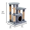 Two by Two Cincinnati - Gray Scratching Post Cat Furniture - 30.5 in. Tall - 3 of 4