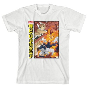 My Hero Academia Anime Pro Heroes Youth Boys White Graphic Tee Shirt - 1 of 1