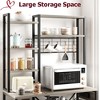 Industrial Baker's Rack with Power Outlet, Kitchen Microwave Stand Oven Shelf with 7-Tier Large Storage Space - 3 of 4