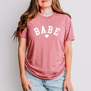Simply Sage Market Babe Heart Short Sleeve Tee - 1 of 4