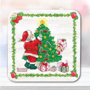 Courtside Market Strawberry Shortcake Christmas 20 oz Candy Dish Candle - 1 of 3