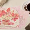 Unique Bargains Floral 3D Greeting Cards with Envelope and Message Note 1 Set - 2 of 4
