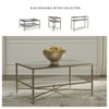 Signature Design by Ashley Cloverty Traditional Glass Coffee Table with Mirrored Top and Storage Shelf - Aged Gold Metal Frame - 4 of 4