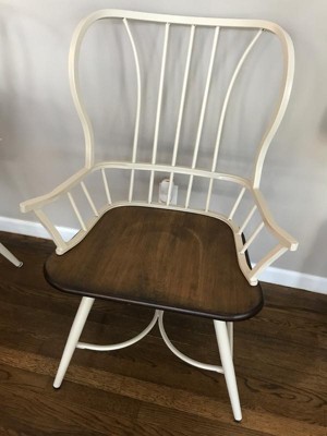 Set Of 2 Longford Metal Vintage Industrial Dining Armchairs