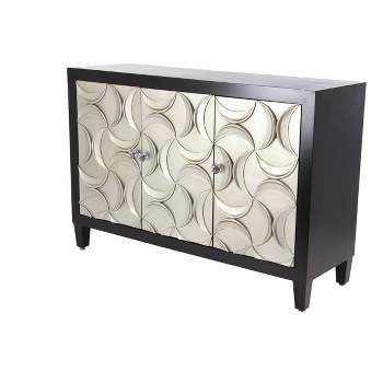 Modern Wood Rectangle Cabinet Black - Olivia & May