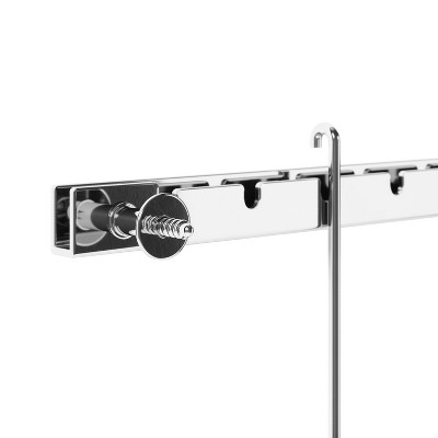 Chrome Floating Wall-Mounted 4x6 Picture Frame Set