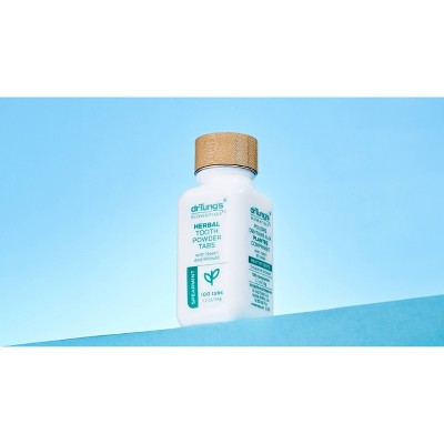 drTung's Herbal Toothpowder Tabs - Spearmint: 4.5 oz, Xylitol, 1 Tablet Package