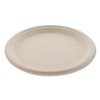 Boardwalk Bagasse PFAS-Free Dinnerware, Plate, 10" dia, Tan, 500/Carton - 4 of 4