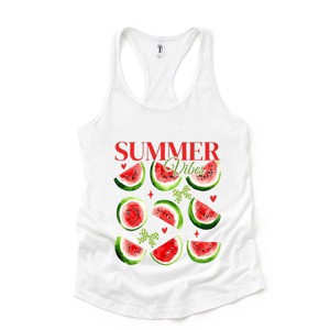 Simply Sage Market Watermelon Chart Summer Vibes Racerback Tank - 1 of 3